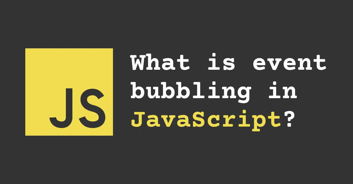 javascript event bubbling